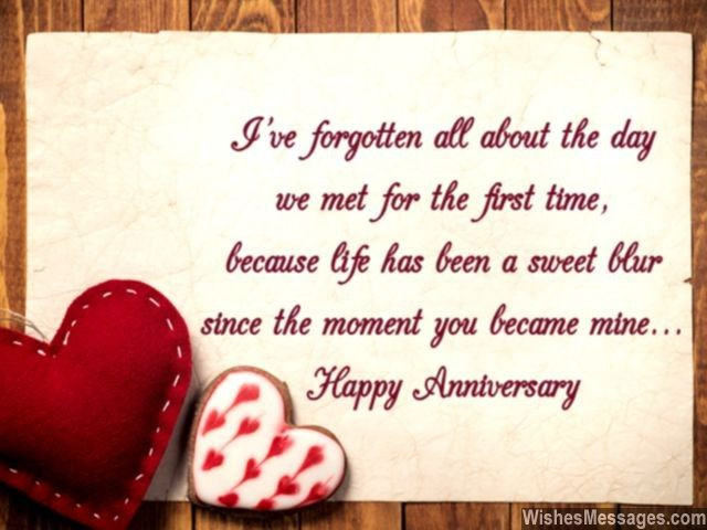 1 Year Anniversary Quotes For Girlfriend
 I’ve forgotten all about the day we met for the first time