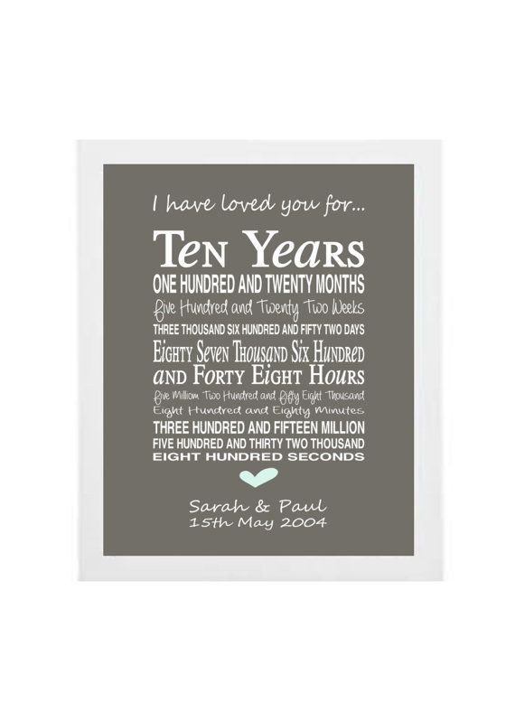 10Th Anniversary Gift Ideas
 Best 25 10th anniversary ts ideas on Pinterest