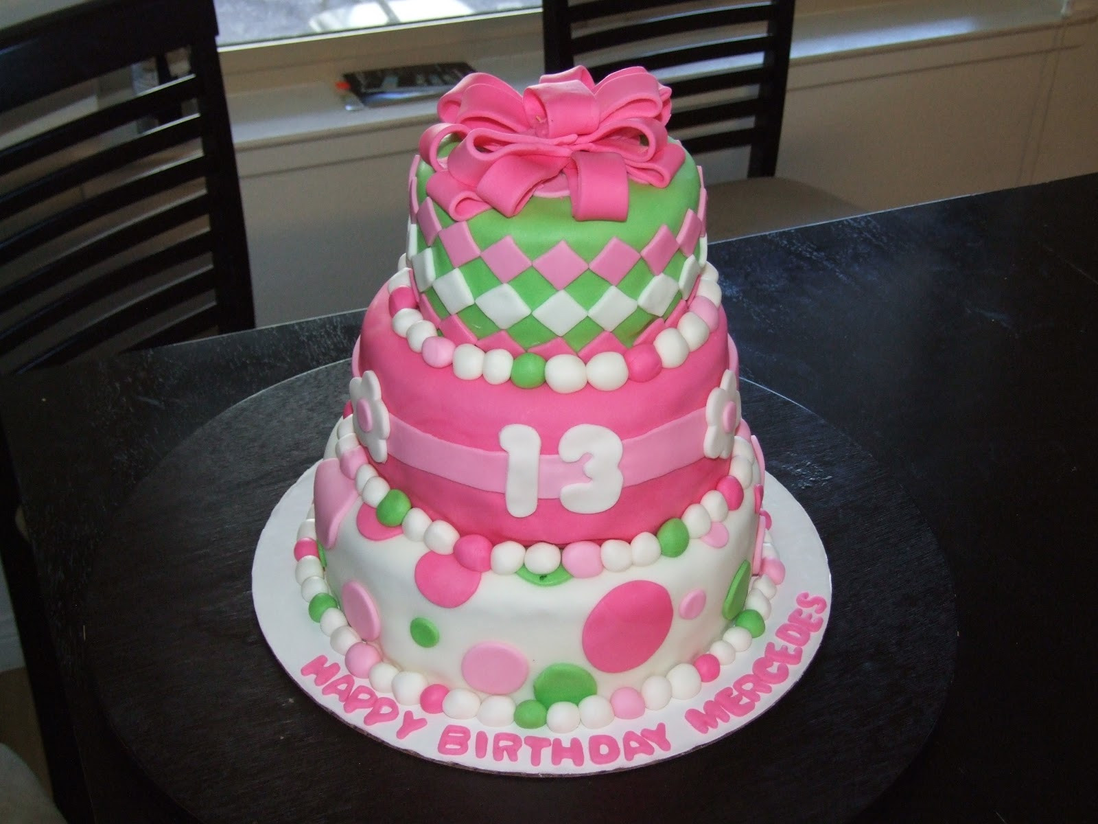 13 Birthday Cake
 Three Sweet Cakes 13th Birthday Cake