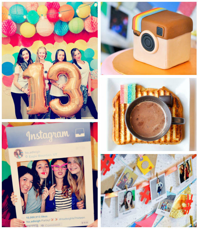 13 Year Old Birthday Party Ideas
 Kara s Party Ideas Glam Instagram Themed 13th Birthday Party