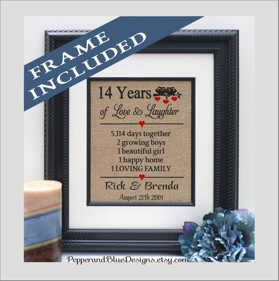 14Th Anniversary Gift Ideas
 14th wedding anniversary ts 14 years married 14 years