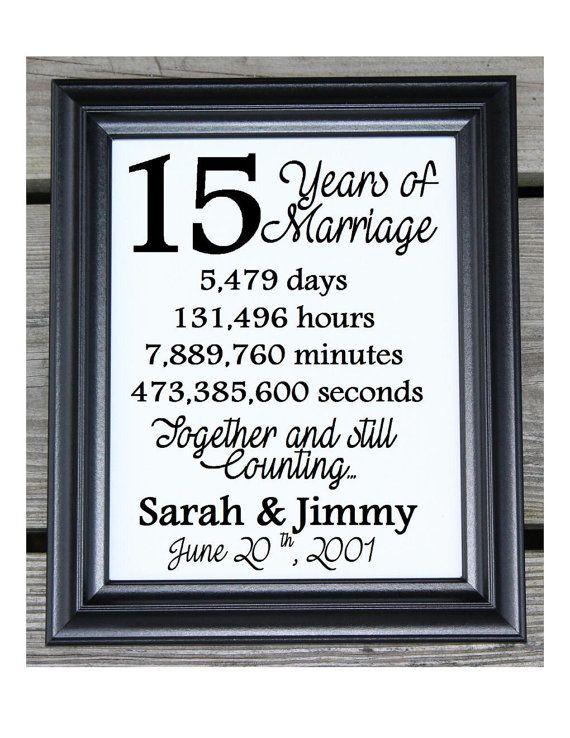15 Year Anniversary Gift Ideas
 Best 25 15 year wedding anniversary ideas on Pinterest