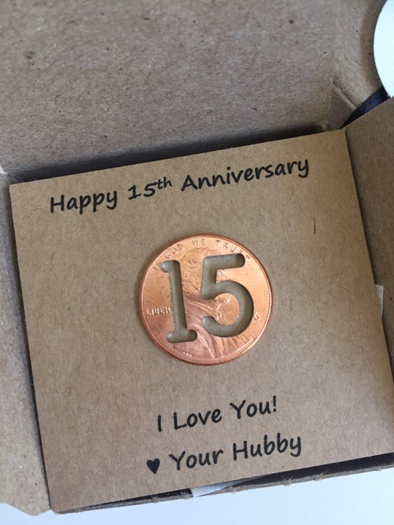 15 Year Anniversary Gift Ideas For Him
 15th Anniversary Happy Anniversary Anniversary Gift Fifteen