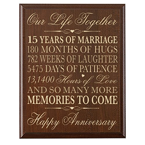15Th Wedding Anniversary Quotes
 15th Wedding Anniversary Gift Ideas for Her