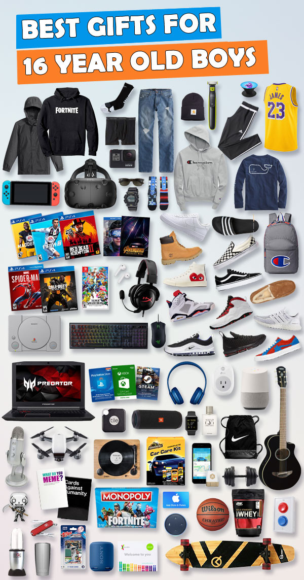 16 Year Old Birthday Gift Ideas
 Gifts for 16 Year Old Boys [Hundreds of Choices