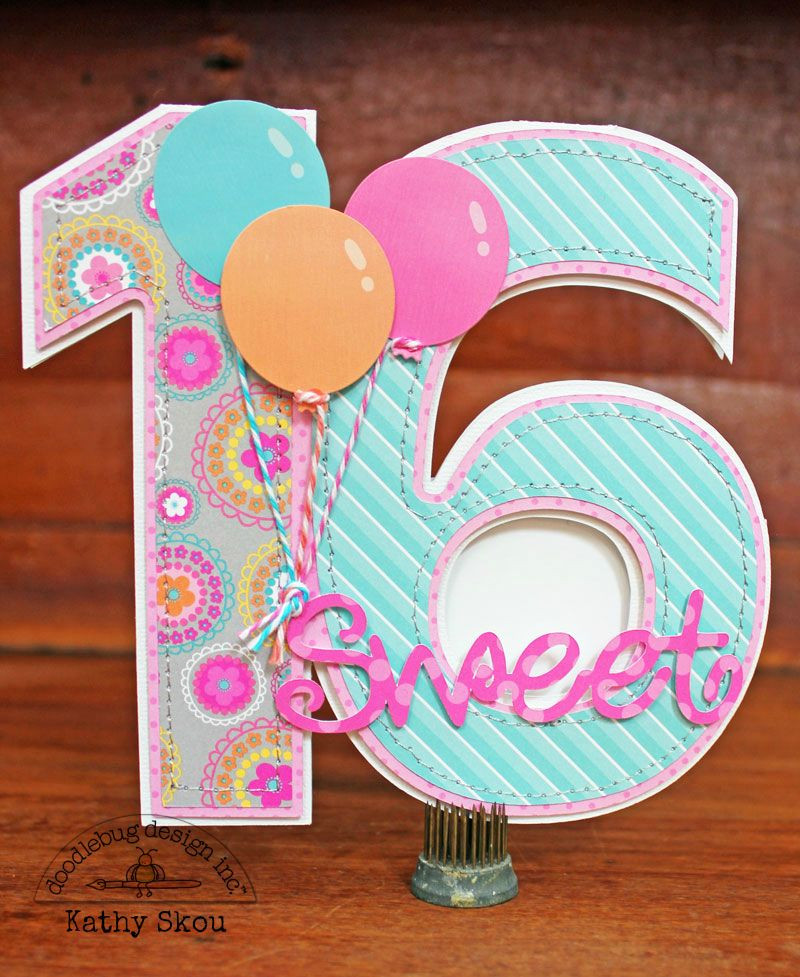 16Th Birthday Card Ideas
 Sweet 16 I know this is paper but wouldn t it be a great