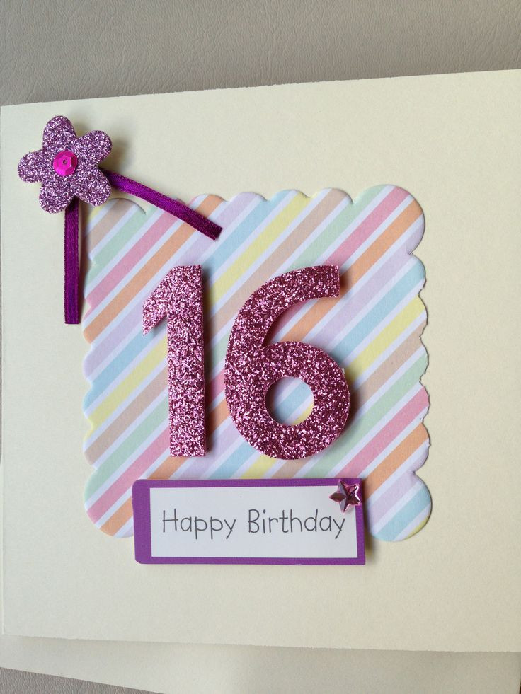 16Th Birthday Card Ideas
 115 best images about 16th Birthday Cards on Pinterest