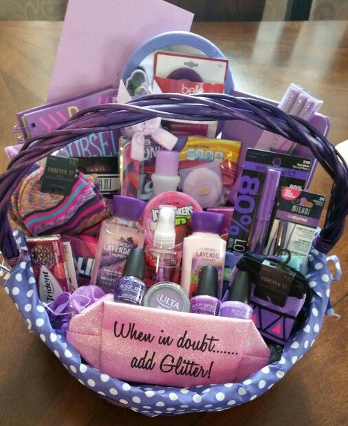 16Th Birthday Gift Ideas For Best Friends
 Sweet 16 all purple basket Gift ideas