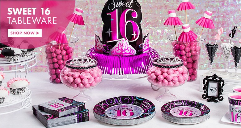 16Th Birthday Party Ideas For Girl
 16th Birthday Party Supplies Sweet 16 Party Ideas