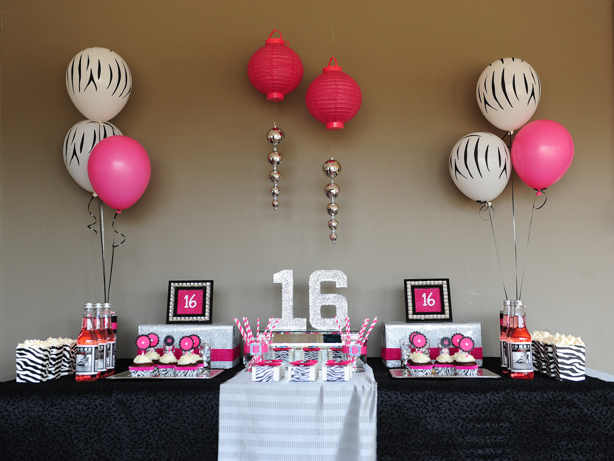 16Th Birthday Party Ideas For Girl
 Sassy & Sweet Sixteen Taking a lil walk on the WILD SIDE