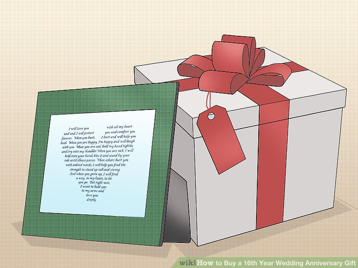 16Th Wedding Anniversary Gift Ideas For Him
 3 Ways to Buy a 16th Year Wedding Anniversary Gift wikiHow
