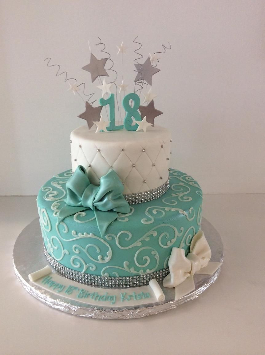 18Th Birthday Cake Idea
 18th Birthday Cake stars bows Gallery