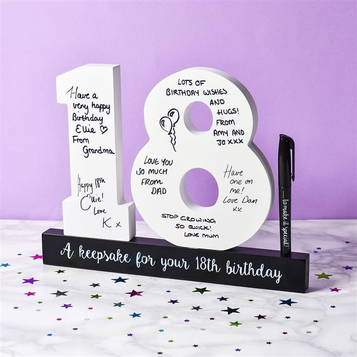 18Th Birthday Gift Ideas For Sister
 18th Birthday Signature Numbers
