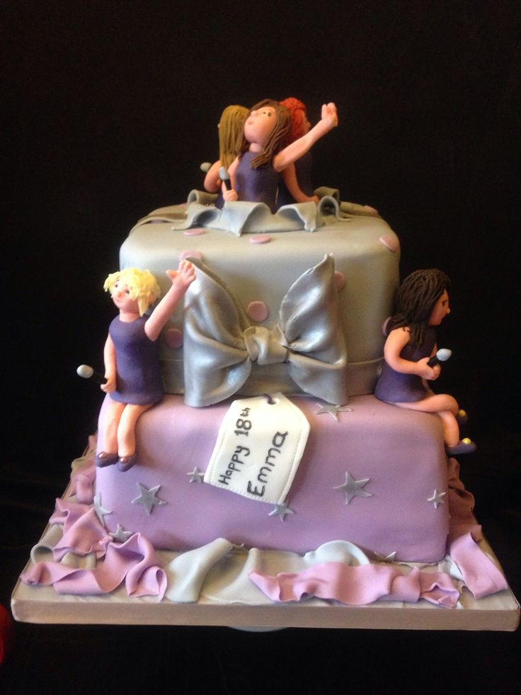 18Th Birthday Gifts For Girls
 Girls aloud and presents cake Perfect for an 18th