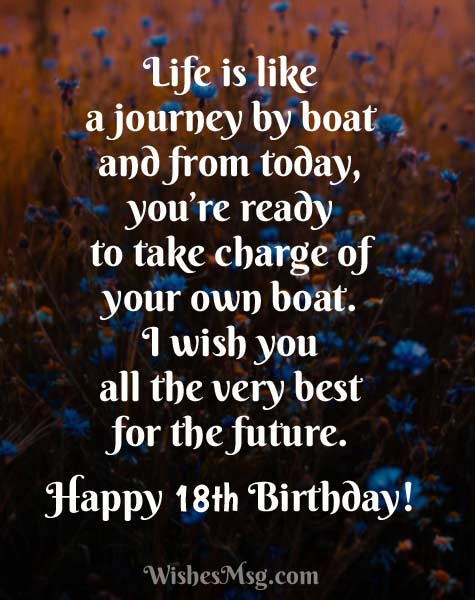 18Th Birthday Quotes
 18th Birthday Wishes Happy 18th Birthday Messages and Quotes