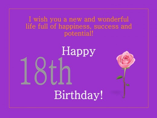 18Th Birthday Quotes
 Happy 18th Birthday Inspirational Quotes QuotesGram