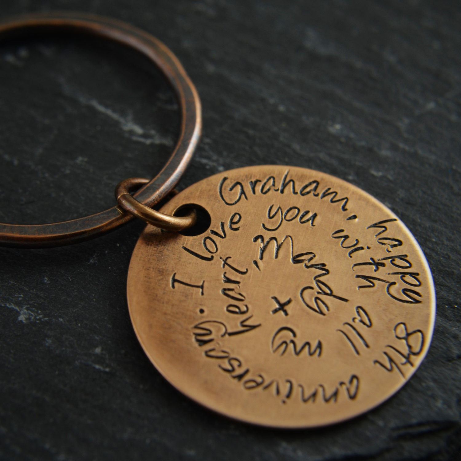 19Th Wedding Anniversary Gift Ideas For Him
 Pure bronze keychain Bronze anniversary Bronze t for him