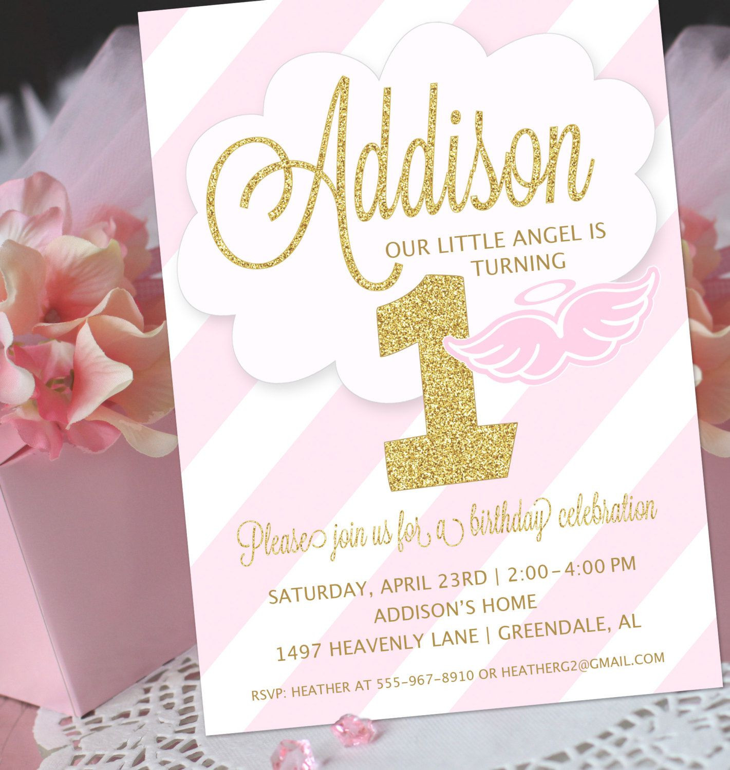 1St Birthday And Baptism Combined Invitations
 1st Birthday And Baptism Invitations 1st Birthday And