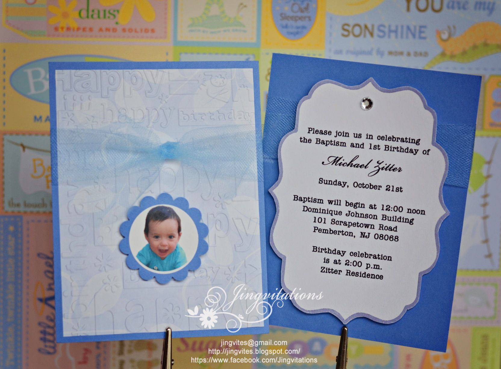 1St Birthday And Baptism Combined Invitations
 Baptism Invite Wording Baptism Invitation Wording Bible