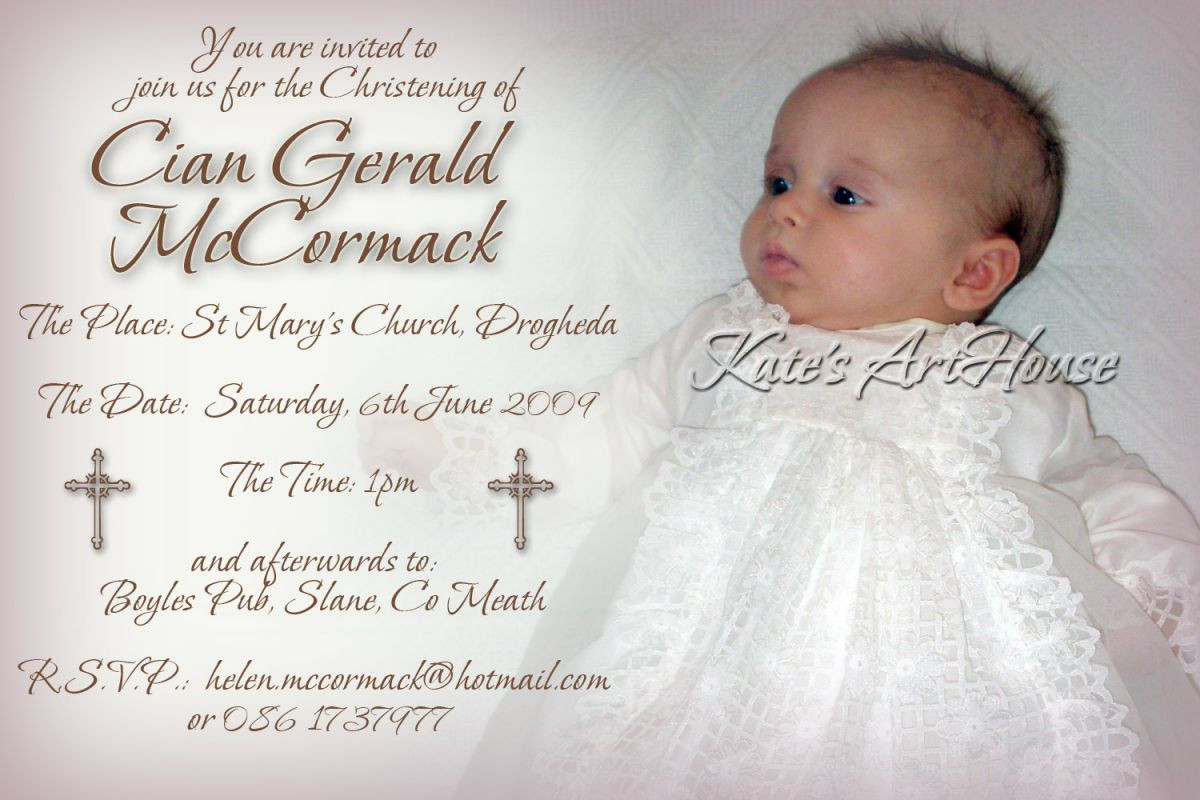 1St Birthday And Baptism Combined Invitations
 birthday invitations Birthday and Baptism invitations
