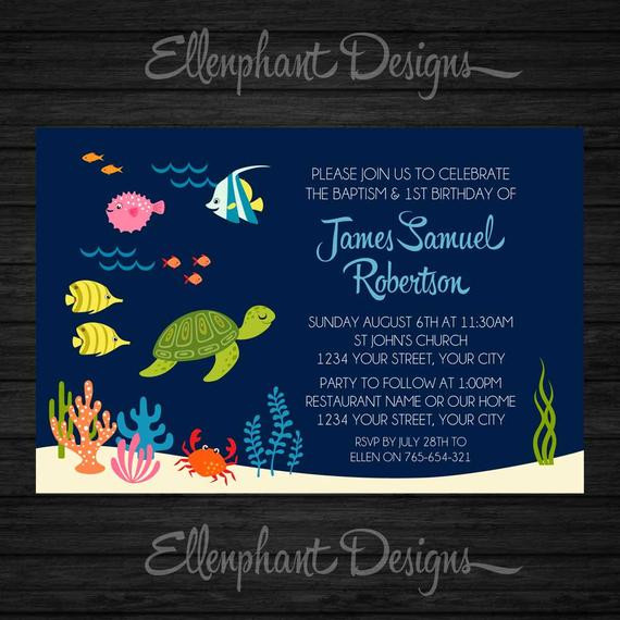 1St Birthday And Baptism Combined Invitations
 Baptism and First Birthday invitation 1st joint