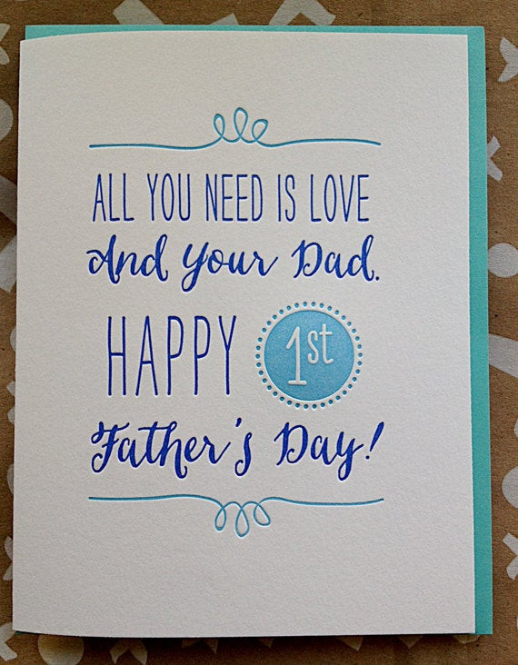 1St Father'S Day Gift Ideas
 First Father s Day Card for New Dad Happy First