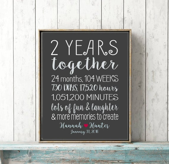 2 Year Dating Anniversary Gift Ideas For Her
 2 Year Anniversary Gifts for Boyfriend Gift for Him