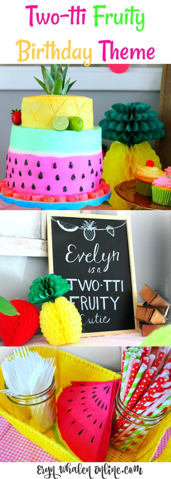 2 Year Old Birthday Party Ideas Summer
 A Two tti Fruity Birthday Party Eryn Whalen