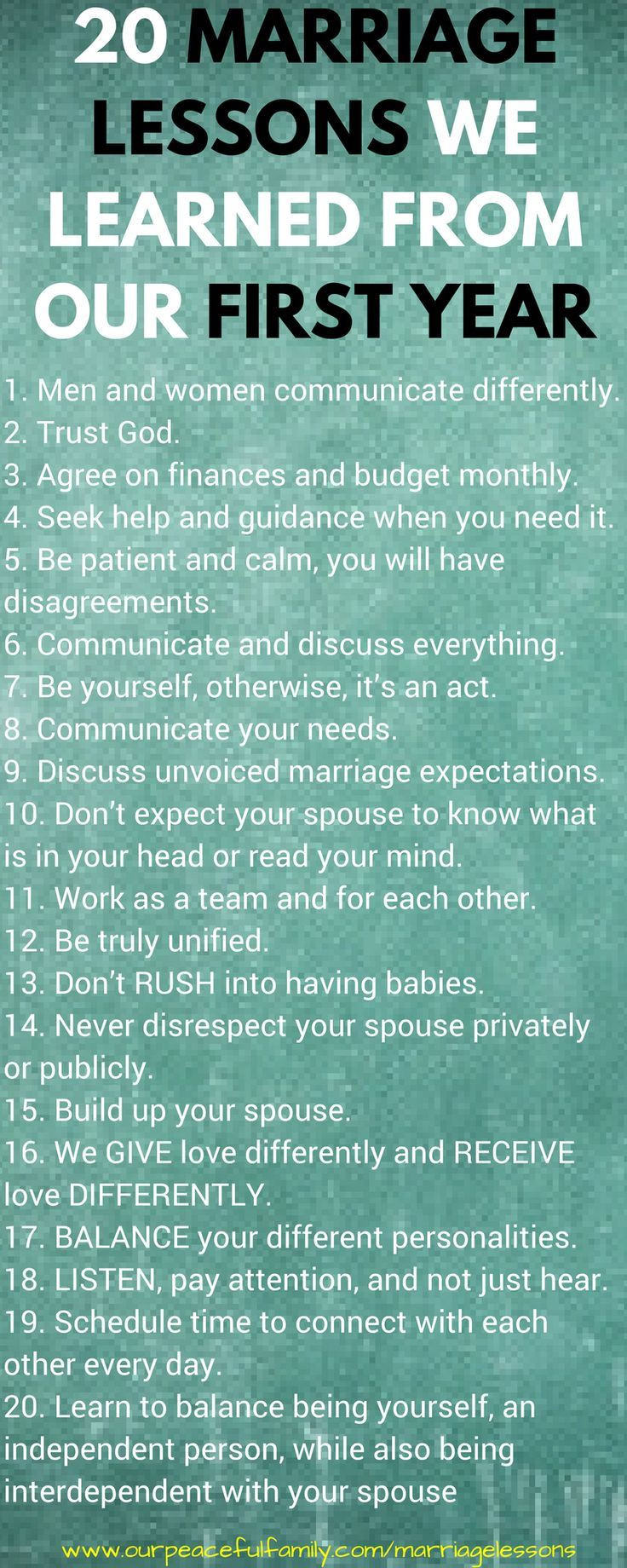 20 Years Of Marriage Quotes
 20 Marriage Lessons We Learned From Our First Year of