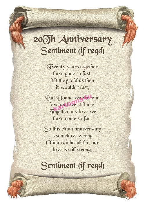 20 Years Of Marriage Quotes
 20th Year Wedding Anniversary Quotes QuotesGram