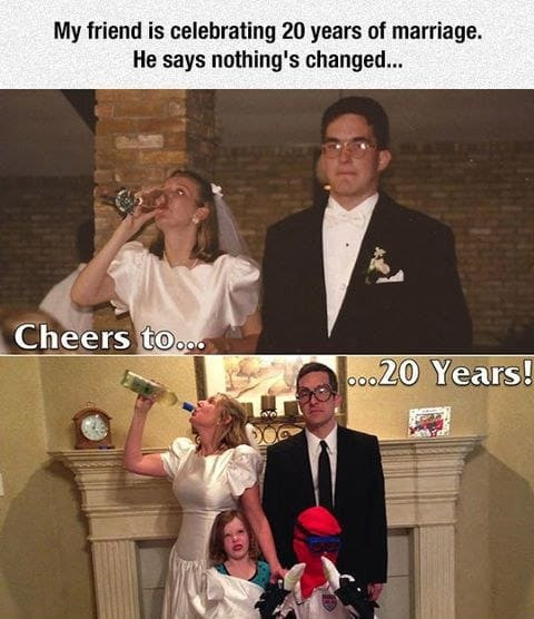 20 Years Of Marriage Quotes
 Couple Memes Funny and Cute Couple Memes
