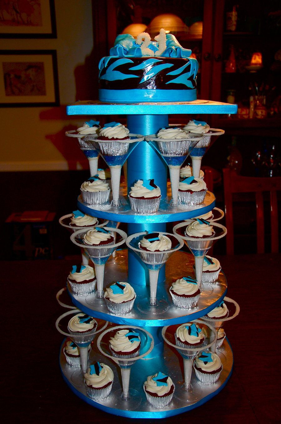 21St Birthday Cupcake Ideas
 21st birthday cupcakes full display by Keep It Sweet