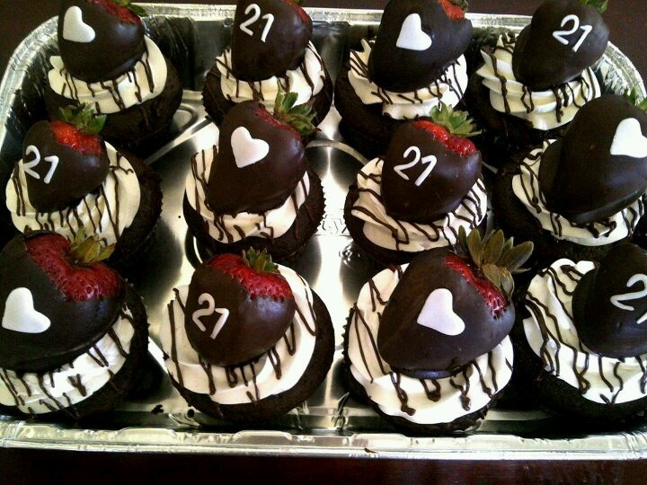 21St Birthday Cupcake Ideas
 25 best ideas about 21st Birthday Cupcakes on Pinterest