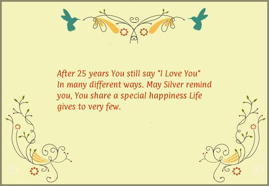 25 Year Anniversary Quotes
 25th Anniversary Quotes