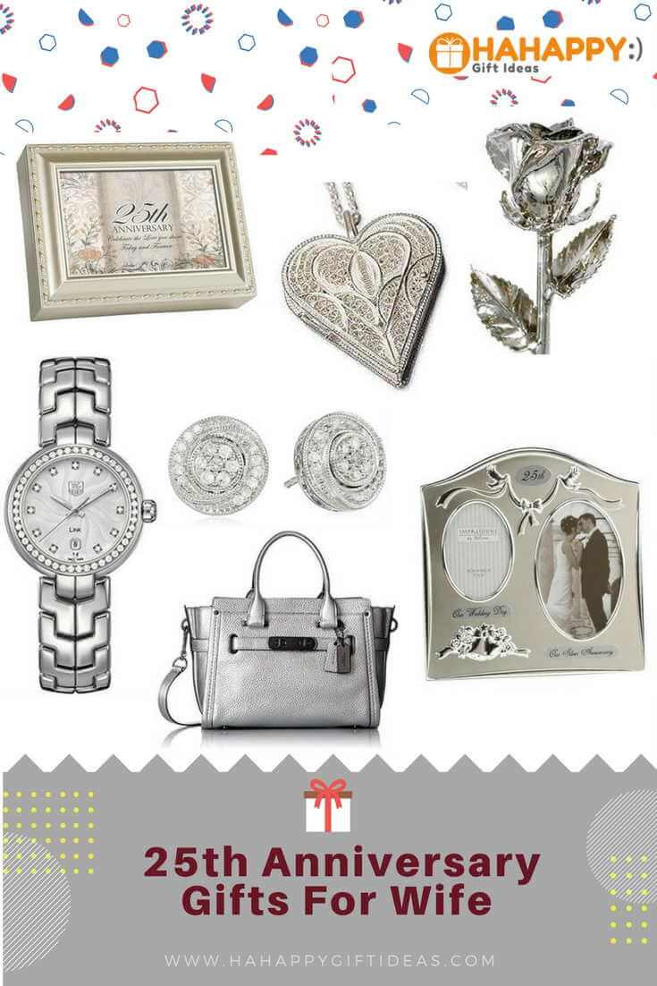 25Th Wedding Anniversary Gift Ideas For Wife
 The Best Silver 25th Wedding Anniversary Gifts For Wife