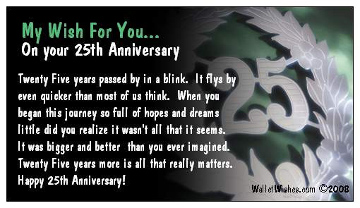 25Th Wedding Anniversary Quotes
 25TH ANNIVERSARY QUOTES FOR FRIENDS image quotes at