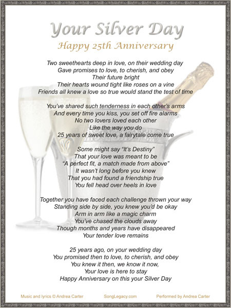 25Th Wedding Anniversary Quotes
 25th Wedding Anniversary Quotes QuotesGram