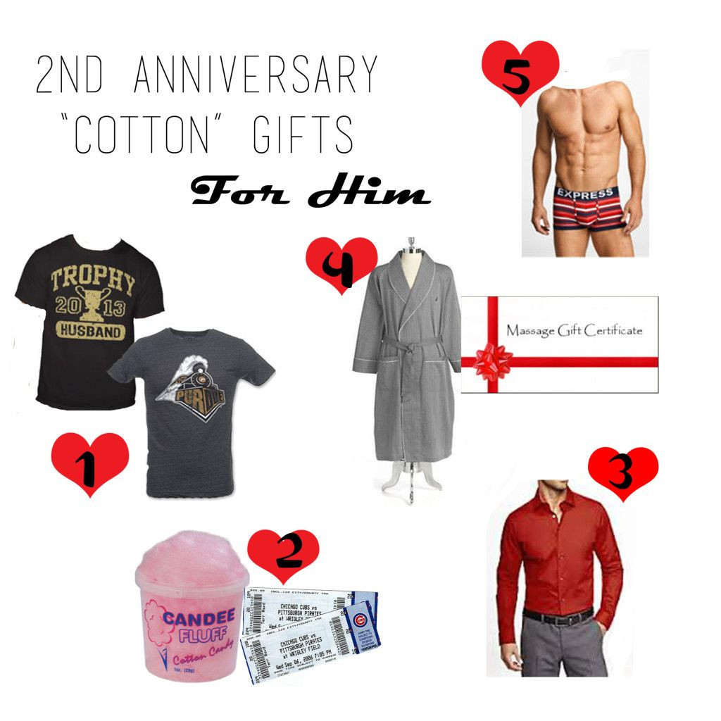 2Nd Anniversary Gift Ideas For Him
 2nd Anniversary "Cotton" Gift Guide For Him love the