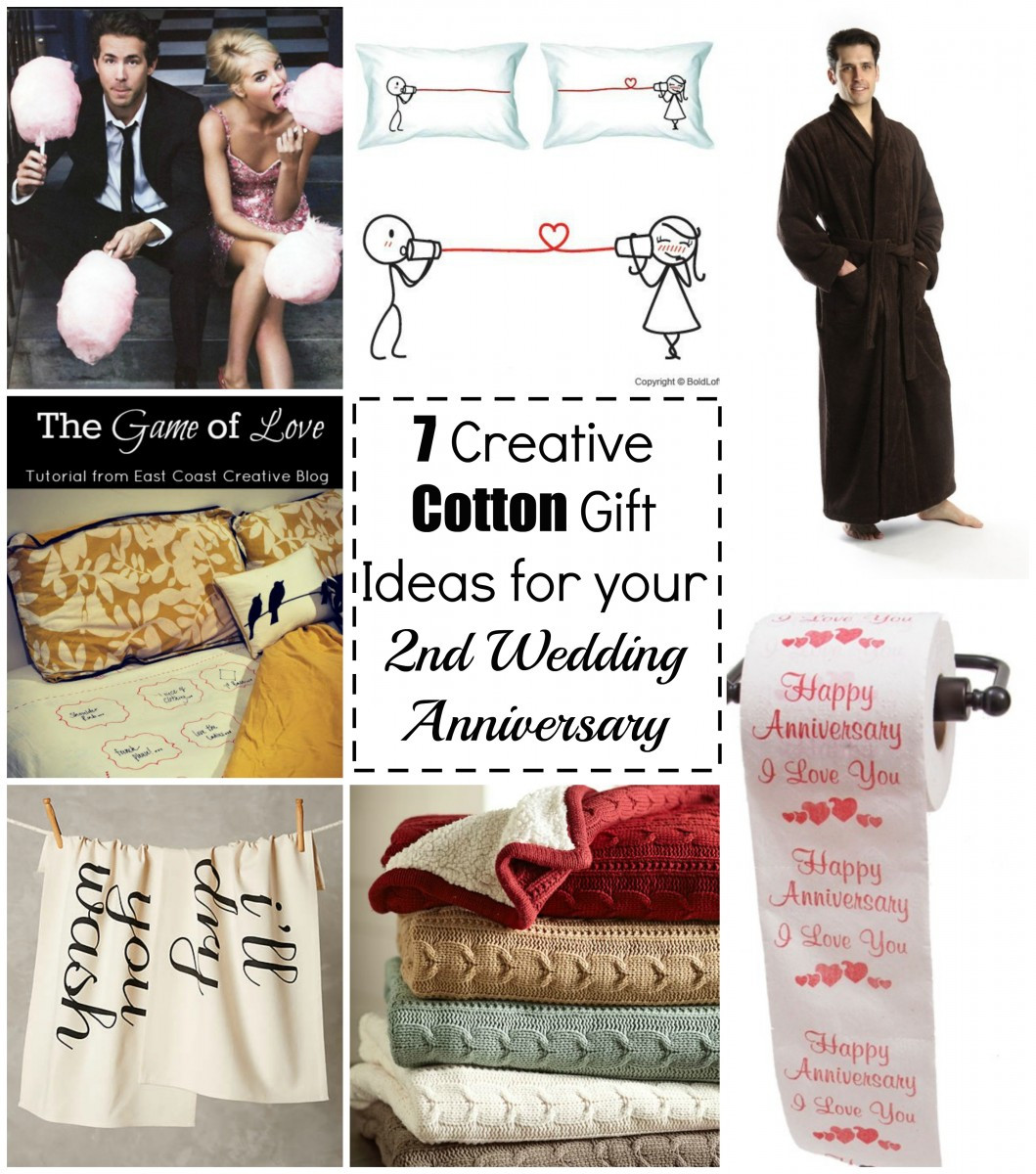 2Nd Anniversary Gift Ideas For Him
 7 Cotton Gift Ideas for your 2nd Wedding Anniversary