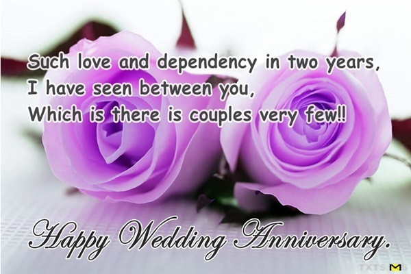 2Nd Anniversary Quotes
 Second Anniversary Wishes Quotes Messages for