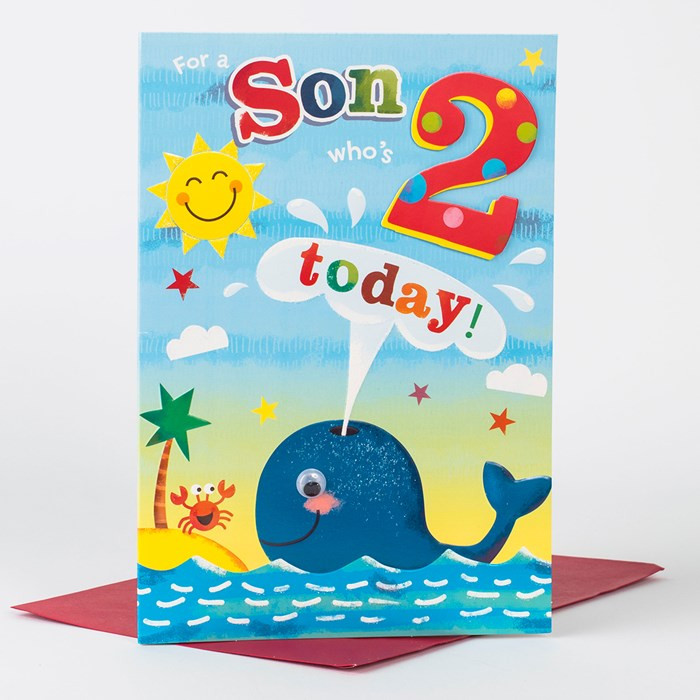 2Nd Birthday Card
 2nd Birthday Card For A Son Who s 2