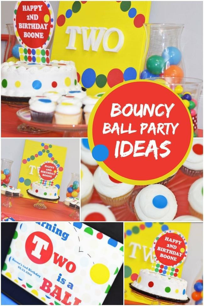 2Nd Birthday Gift Ideas For Boys
 A Bouncy Ball Themed Boy s 2nd Birthday Party Spaceships