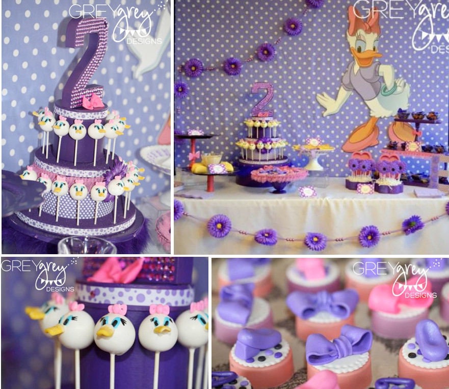 2Nd Birthday Gift Ideas For Girls
 Kara s Party Ideas Disney Daisy Duck Purple Girl 2nd