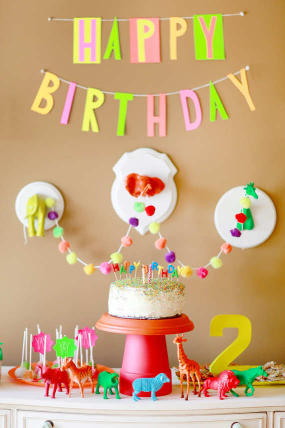 2Nd Birthday Party Ideas
 Neon birthday party ideas 2nd birthday party