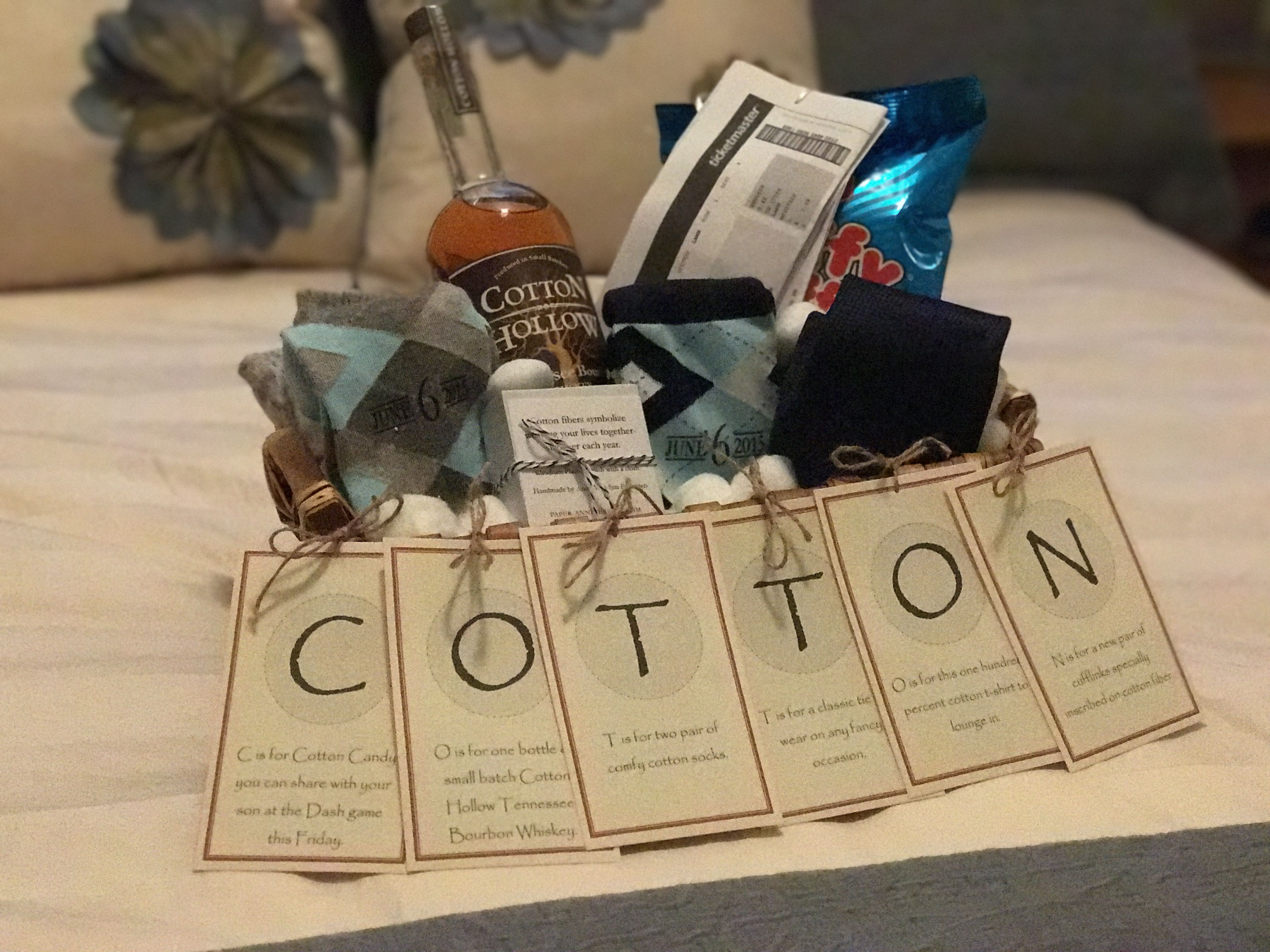 2Nd Wedding Gift Ideas
 The "Cotton" Anniversary Gift for Him