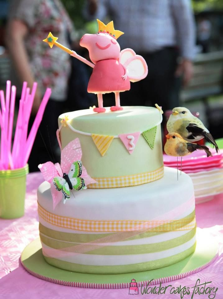 3 Year Old Birthday Cake Ideas Girl
 Peppa Pig birthday cake for twin girls turning three years