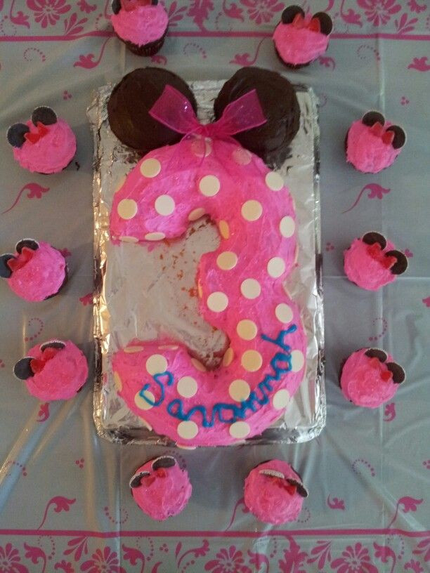 3 Year Old Birthday Cake Ideas Girl
 My 3 year old s Minnie Mouse cake Kids