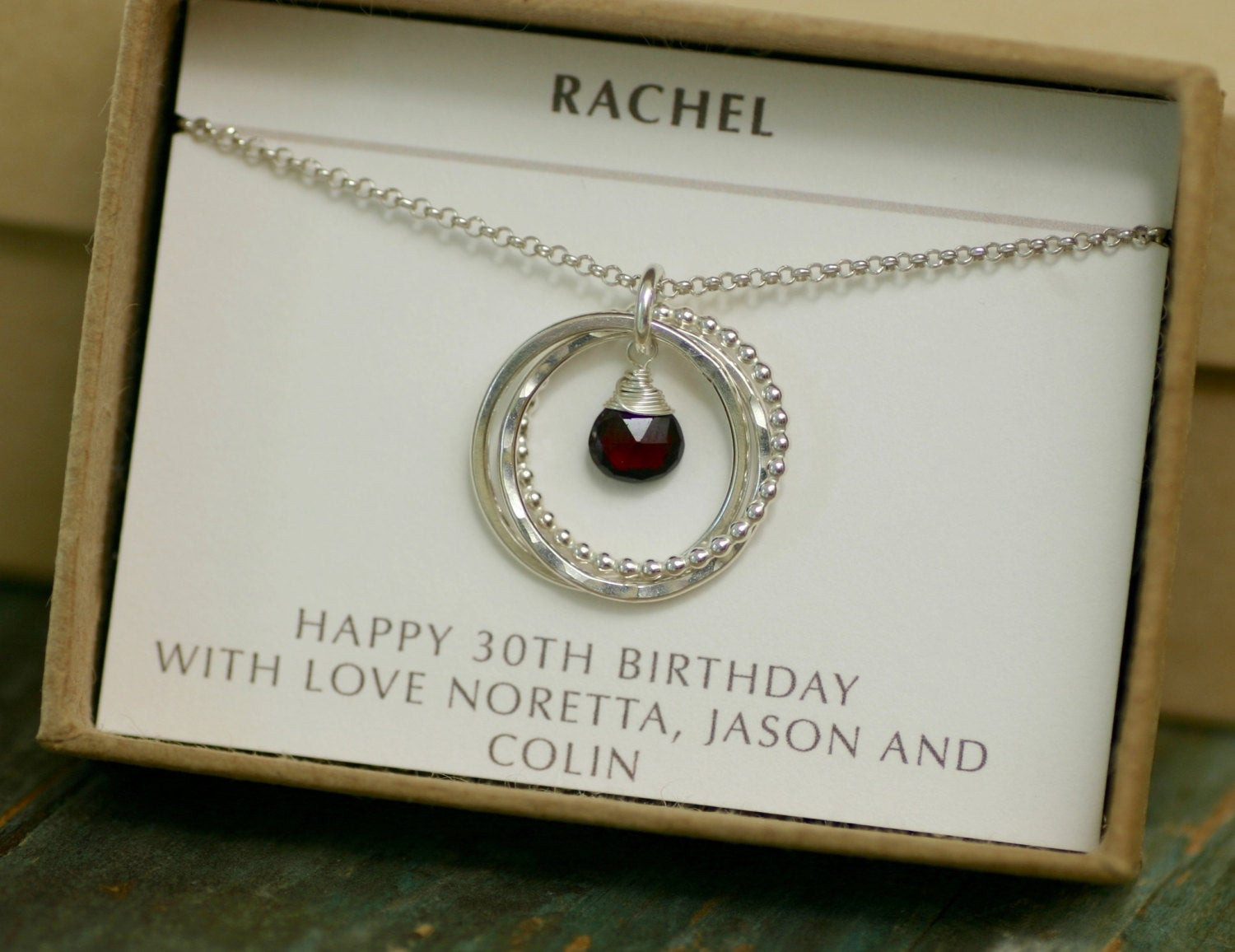 30Th Birthday Gift Ideas For Girlfriend
 30th birthday t for girlfriend necklace for her garnet
