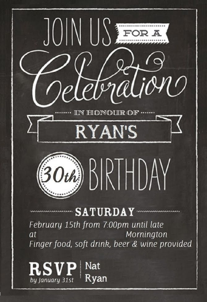 30Th Birthday Invitations Templates Free
 Free 30th Birthday Invitations Templates