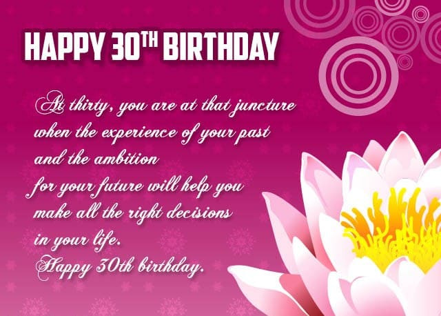 30Th Birthday Wishes For Friend
 30th Birthday Quotes Turning 30 Quotes